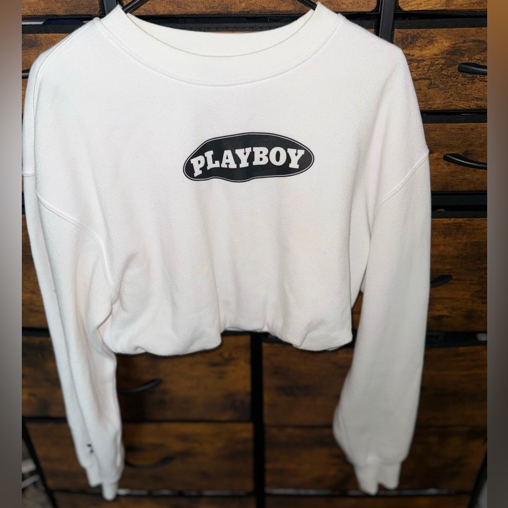 PLAYBOY Classic White Crewneck